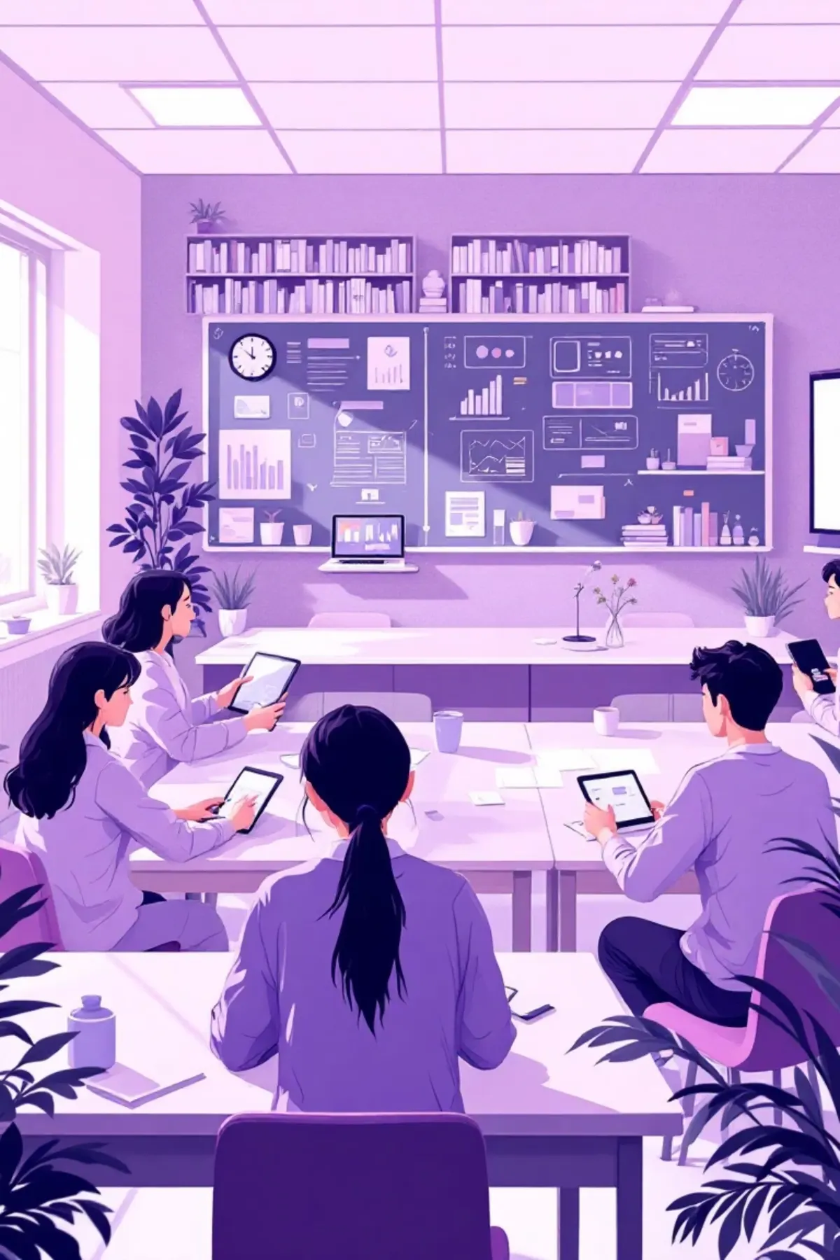 Classroom analytics and learning dashboard visual