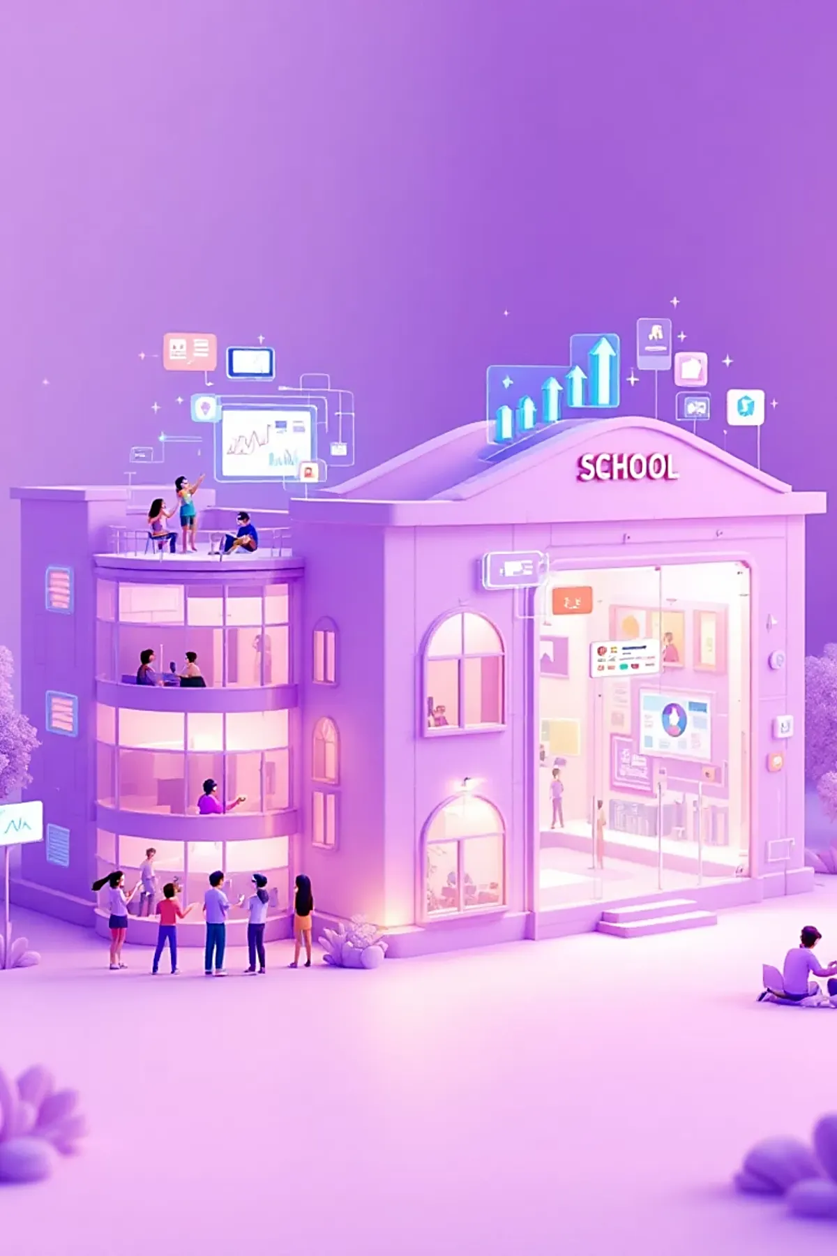 Digital school ecosystem visual